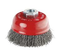Leman 06425 Brosse conique en Acier ondulé Ø 80 mm