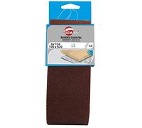 Leman 100620.03 Lot de 3 Bandes abrasives sans fin en Corindon 100 x 620 mm Grain 120