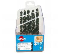 Coffret 15 mèches hélicoïdales HSS 3 à 10 mm LEMAN