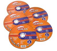 Leman 233049.05 Lot de 5 Disques de tronçonnage pour métal 230 x 2,5 x 22,23 mm