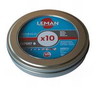 Leman - 25 disques à tronçonner Inox à moyeu plat - D. 115 x Al. 22,23 x Ep. 1,6 mm - 1701111 - Leman