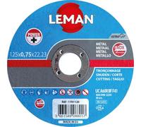 Leman - 25 disques à tronçonner Inox ULTRACUT à moyeu plat - D. 125 x Al. 22,23 x Ep. 0,75 mm - 1791120 - Leman