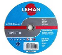 Leman - 25 disques à tronçonner métal à moyeu déporté - D. 125 x Al. 22,23 x Ep. 2,5 mm - 1602125 - Leman