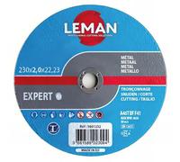 Leman - 25 disques à tronçonner métal à moyeu plat - D. 115 x Al. 22,23 x Ep. 1,6 mm - 1601111 - Leman
