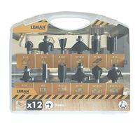 Leman 418.700.12 Lot de 12 fraises avec tige Ø 8 mm Orange