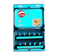 Coffret de 10 mèches à rainer droites LEMAN 428.700.10