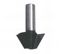 Fraise carbure brasées 2 coupe chanfrein - Queue 8mm - Angle 30° LEMAN