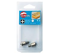 Leman 51902.02 Lot de 2 Embouts avec butée pour placo