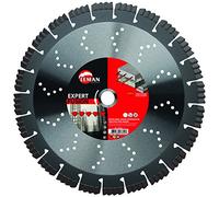 Leman 740125 - Disque diamant pour béton (125 mm, Armée et granit, Taille 125) couleur rouge et gris