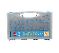 LEMAN Coffret 30 mèches de défonceuse queue 8 mm - 428.700.30