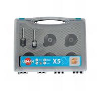 Coffret 5 disques à rainer HM + 2 arbres D. 8 mm