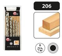Leman - Coffret 5 forets helicoïdaux hss bois - 206.500.05
