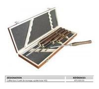 Leman - Coffret bois 5 outils de tournage acier - 870.500.05