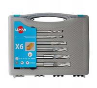 Leman - Coffret de 6 mèches à mortaiser hélicoïdales tour à droite - 322.500.00