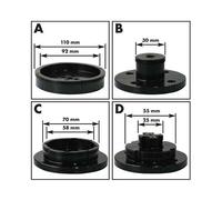 Leman - Coffret TOURNAGE 4 mors pour filetage M33x 3,5mm + accessoires