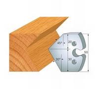 Leman - Jeu de 2 fers profilés acier Ht. 50 mm N°272 Chanfrein 30° et 45° - 855.272 - Leman