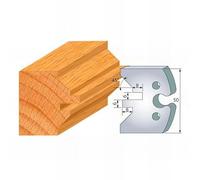 Leman - Jeu de 2 fers profilés acier Ht. 50 mm N°280 Rainure languette lame de volet - 855.280 - Leman