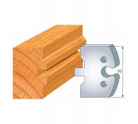 Leman - Jeu de 2 fers profilés acier Ht. 50 mm N°284 Bouvetage volet languette 8 mm - 855.284 - Leman