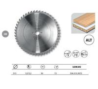 Leman - Lame carbure mise à format 315x30x72z alternée bois - 336.315.3072