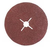 Leman - Lot de 25 disques fibre corindon brun D. 125 mm Gr. 16 pour bois et métaux - 6112516 - Leman