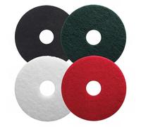 Leman - Lot de 5 disques PAD pour nettoyage des sols - blanc pour polissage - D. 406 mm - 5240603 - Leman