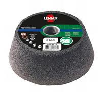 Leman - Lot de 5 meules boisseaux bakélite M14 pour pierre et beton à sec - D. 130/100 x Ep. 55 mm Gr. 80-6013080 - L