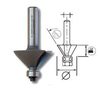 LEMAN Mèche à chanfreiner 45° avec guide - 30 mm / 8 mm / 10 mm