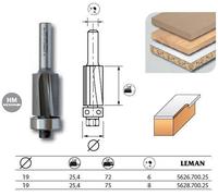 Leman - Mèche d'affleureuse biaisée diam. 19 long.75 q.8 + guide - 5628.700.25