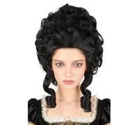 LeMarnia Perruque Reine du 18ème Siècle en Noir - Perruque à Nid d'Abeille - Perruque Bou Rétro - Perruque pour Halloween - Perruque Cosplay - Perruque pour Costume