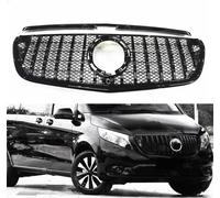 LEMAS Calandre Avant pour Mercedes Benz W447 Metris Vito 2022-2023, Pare-Choc Avant Calandres Radiateur Cache-Masque en Maille Calandre Avant Filets Moyens, Auto Accessoires
