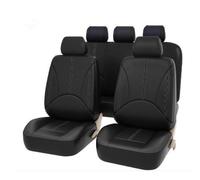 LEMAS Cuir Ensembles de Housses Siège Voiture pour Mercedes Benz Classe C C230 W203/C200 W203/C280 2000-2007, Couvre Sieges Confortables Respirant Imperméable Nonslip Interieu,C-Black