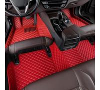 LEMAS Cuir Tapis de Voiture pour Mercedes Benz CLA 2020 2021 2022 2023 2024 2025(LHD), Antidérapant Imperméable Tous Temps Tapis Sol Voiture, Complet Tapis en Ensemble,D-Red