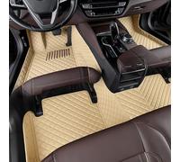 LEMAS Cuir Tapis de Voiture pour Mercedes Benz SL R230 300 350 500 63 AMG 2006-2011(LHD), Antidérapant Imperméable Tous Temps Tapis Sol Voiture, Complet Tapis en Ensemble,C-Beige