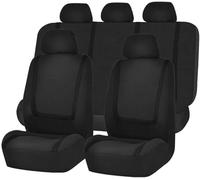 LEMAS Voiture Ensembles Housses Siège pour Aston Martin V12 2018, 5 Sièges Respirant Surround Complet Housses de Sièges Interieur Accessoire,A-Black