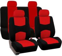 LEMAS Voiture Ensembles Housses Siège pour Dacia Solenza/Spring Electric/Spring Electric 2000-2022 2023 2024 2025, 5 Sièges Respirant Surround Complet Housses de Sièges Interieur Accessoire,A-Red