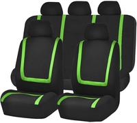 LEMAS Voiture Ensembles Housses Siège pour Ford Fiesta St-Line/Active 2008-2020 2021 2022 2023 2024 2025, 5 Sièges Respirant Surround Complet Housses de Sièges Interieur Accessoire,D-Green
