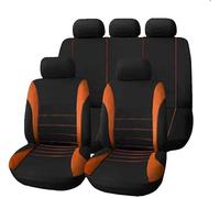 LEMAS Voiture Ensembles Housses Siège pour Isuzu D-Max (2022 2023 2024 2025), 5 Sièges Respirant Surround Complet Housses de Sièges Interieur Accessoire,D-Orange