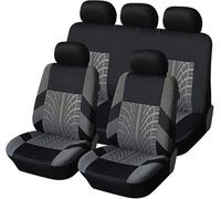 LEMAS Voiture Ensembles Housses Siège pour Nissan X-Trail T30 2001-2007, 5 Sièges Respirant Surround Complet Housses de Sièges Interieur Accessoire,C-Grey