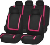 LEMAS Voiture Ensembles Housses Siège pour VW Golf III Cabrio/Cabriolet (1E7) 1993-1998, 5 Sièges Respirant Surround Complet Housses de Sièges Interieur Accessoire,A-Rose Red
