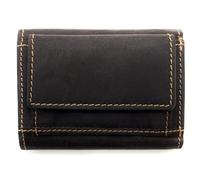 Lemasi Portefeuille en cuir de vachette - Fait à la main, look vintage, compact (100 x 70 x 25 mm), avec protection RFID, compartiment à pièces et jeton de caddie - Portefeuille fin pour homme et