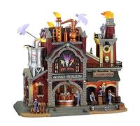 Lemax 15723-UK Spooky Town Sights & Sounds: Evil Spirits Whiskey Distillery
