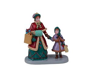 Lemax 22142 Caddington Village Figurine: Holiday Shopping with Mum