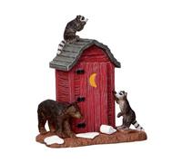 Lemax 24492 - Outhouse Marauders - Ratons laveurs à la maison de toilette - Vail Village - Accessoires monde de Noël