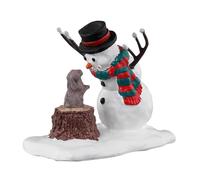 LEMAX-Scène pour village de Noël Lemax Lapin se fait un ami