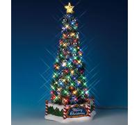 Lemax 84350 - New Majestic Christmas Tree - Nouveau 2018 - Sapin de Noël majestueux - Animé & Illuminé & avec son - Monde de Noël/Village de Noël