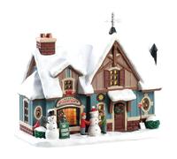 Objet décoratif - LEMAX - JOUR NEIGE - Porcelaine - Céramique - Grès - Blanc - Asymétrique - Noël - A poser