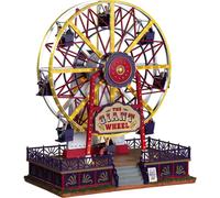 Lemax 94482 - The Giant Wheel - NOUVEAU 2019 - Grande roue - Animée & Illuminée & Sonore - Monde de Noël Carrousel / Village de Noël