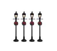 LEMAX-Accessoire lumineux pour village de Noël Lemax Réverbères à gaz - 4 pièces