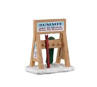 LEMAX-Accessoire pour village de Noël Lemax Vail Village panneau porte-skis