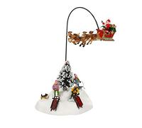 Lemax : Animation Père Noël Dans Les Airs Musicale